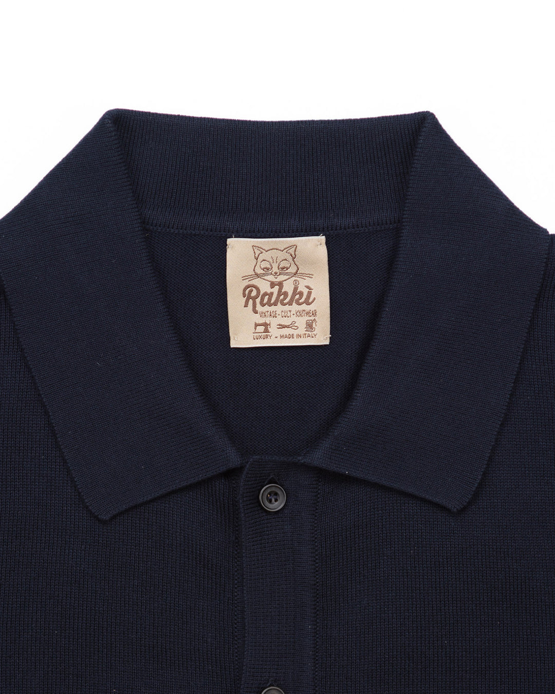 The Voice Polo Shirt in Navy Mako Cotton