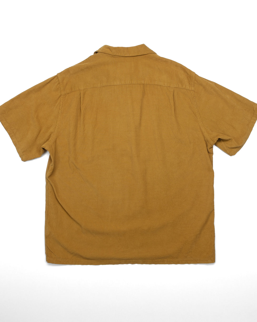 Camp Collar Shirt in Mustard Corduroy #1131