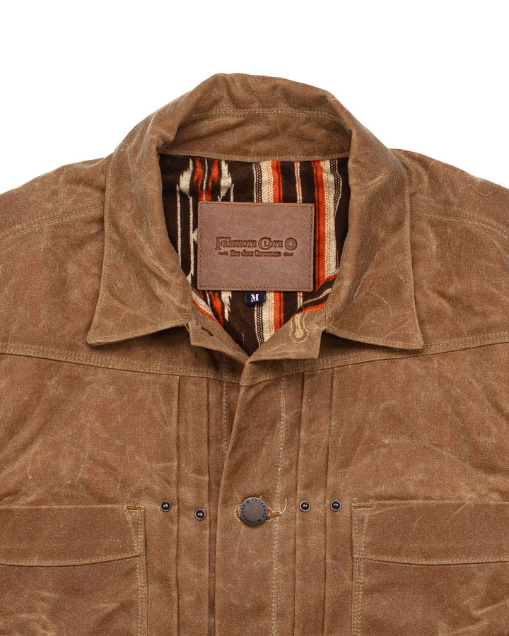 Waxed Riders Jacket in Rust