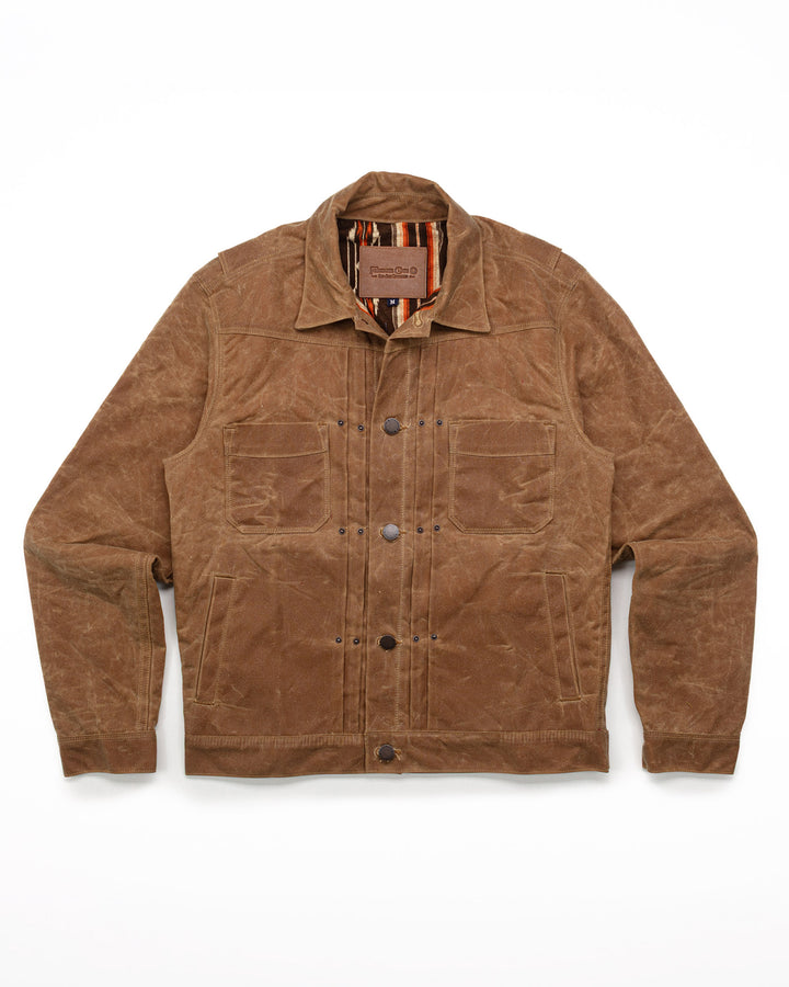 Waxed Riders Jacket in Rust
