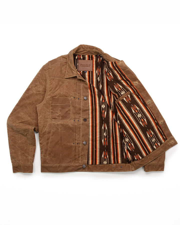 Waxed Riders Jacket in Rust