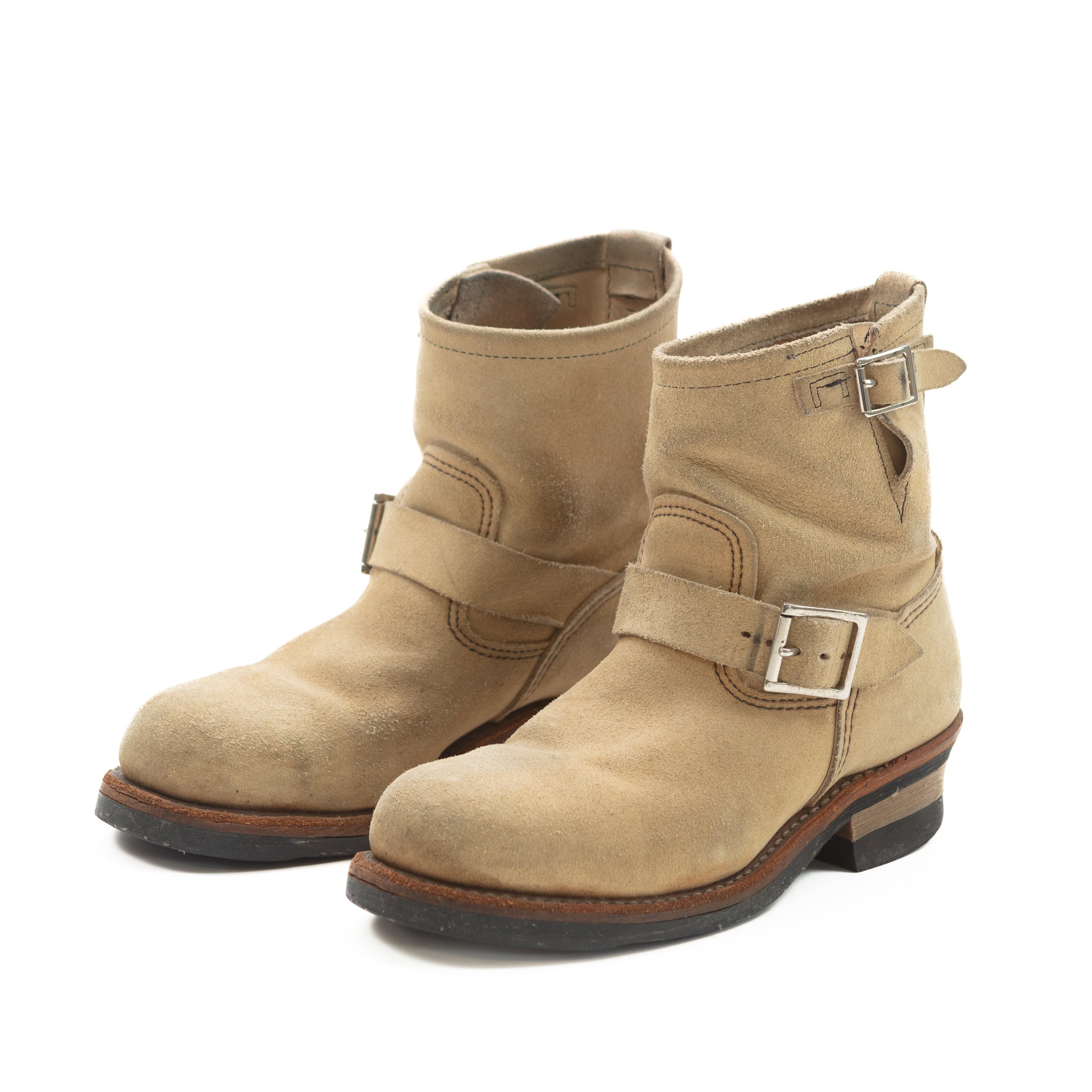 ぼ*ん様 RED WING 2965 Suede Short Engineer REDWING / 2965 Size US9 Short Engineer Boots Suede Beige