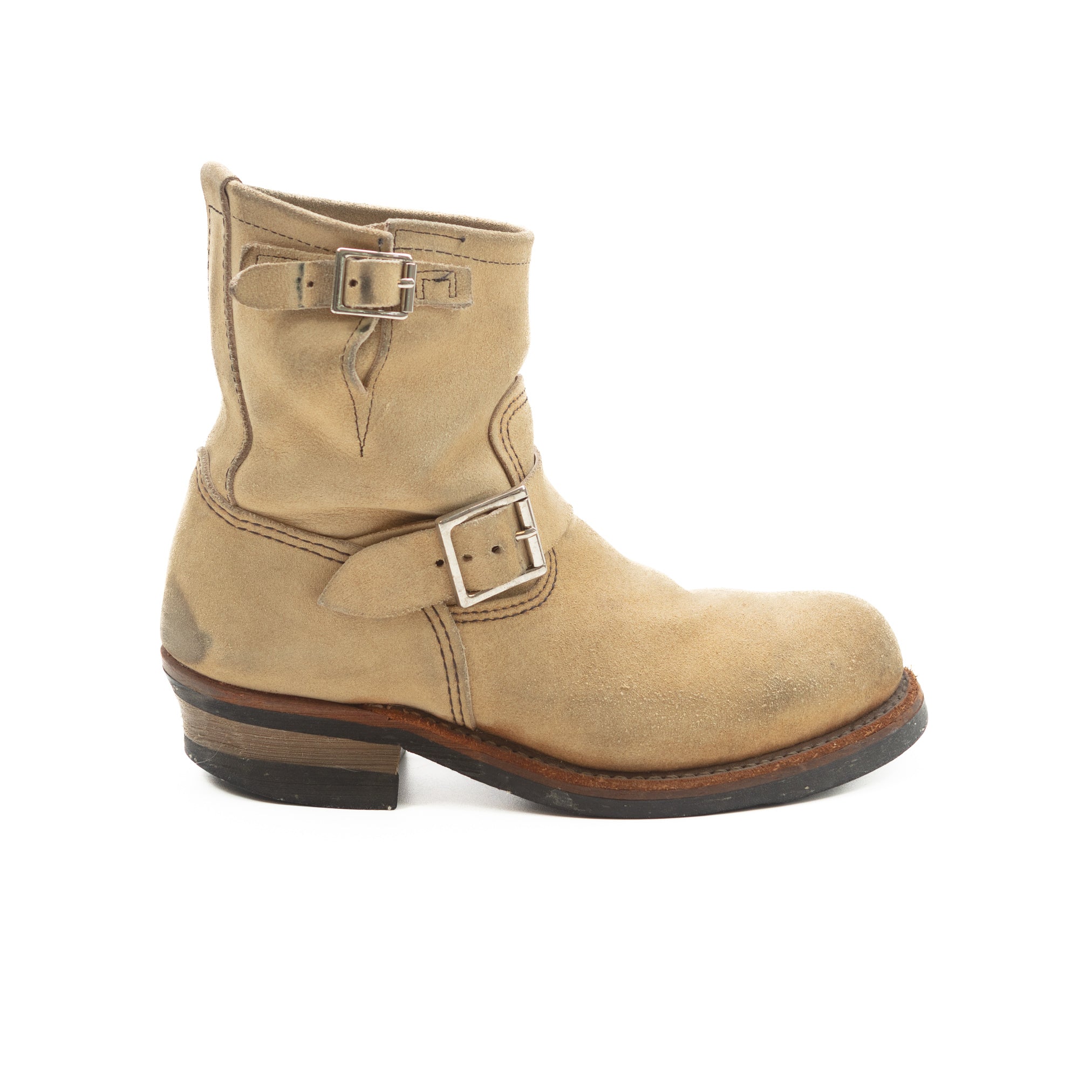 ぼ*ん様 RED WING 2965 Suede Short Engineer Engineer Short Boots 2965 Hawthorne Beige #1359 – The Revive Club