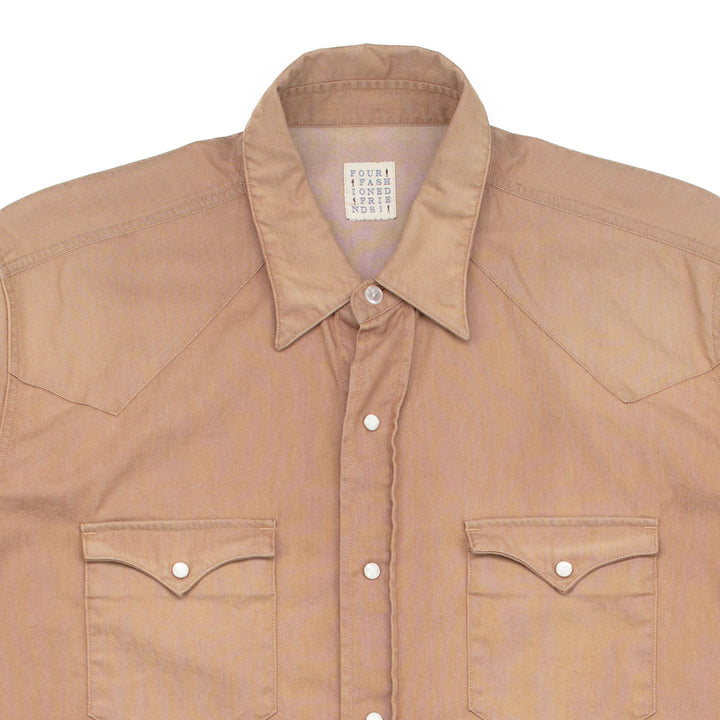 Western Shirt in Khaki #1432