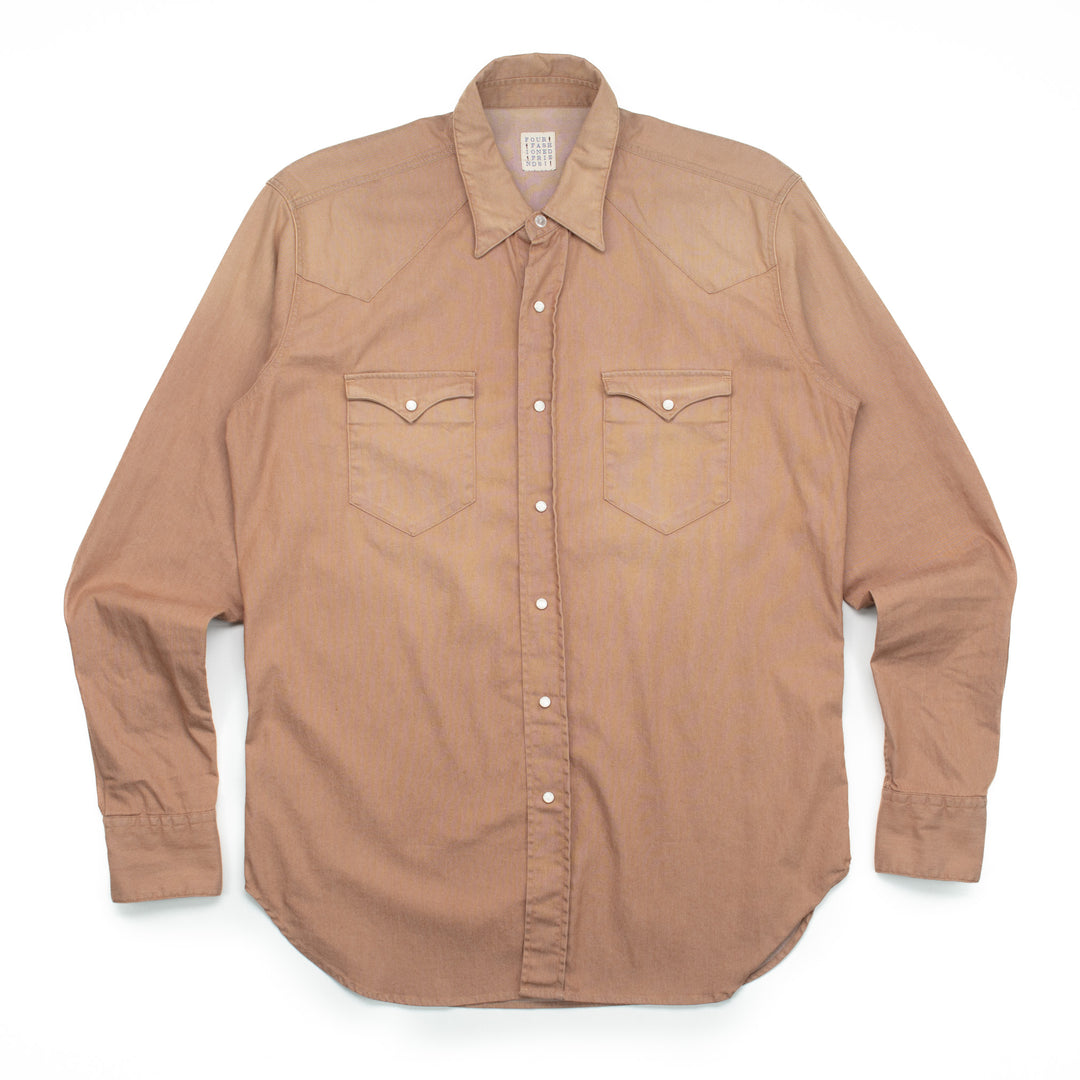 Western Shirt in Khaki #1432