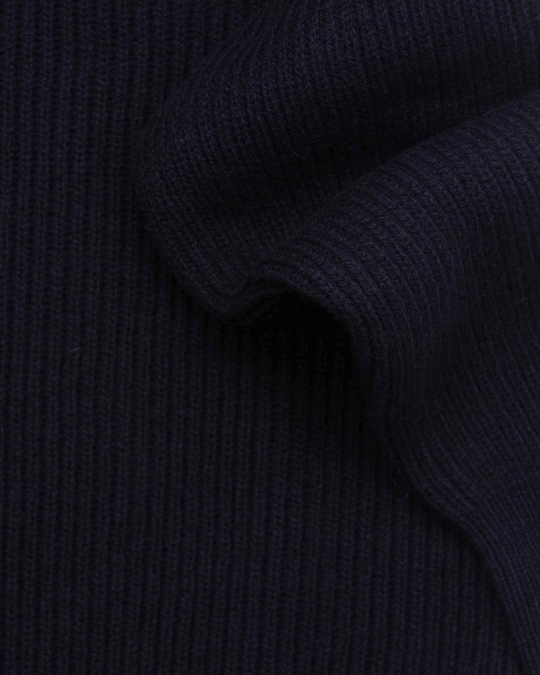 Ribbed Crewneck in Navy
