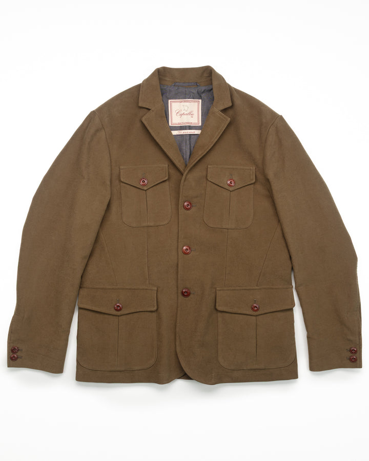 The Collina Jacket in Olive Moleskin