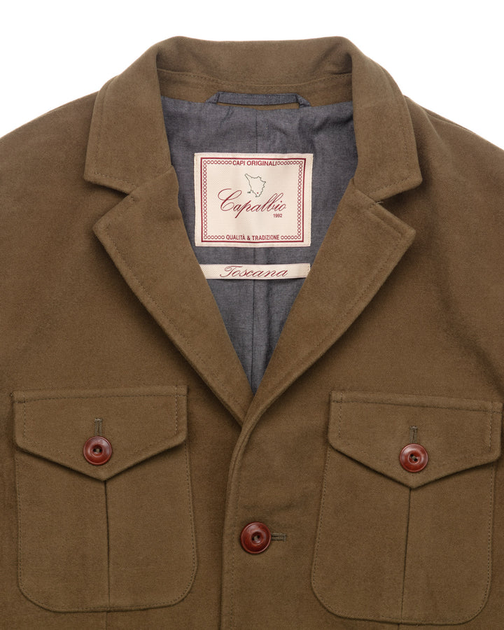 The Collina Jacket in Olive Moleskin