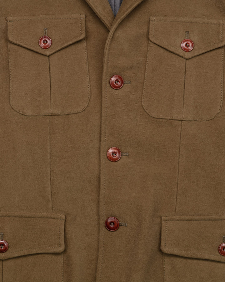 The Collina Jacket in Olive Moleskin