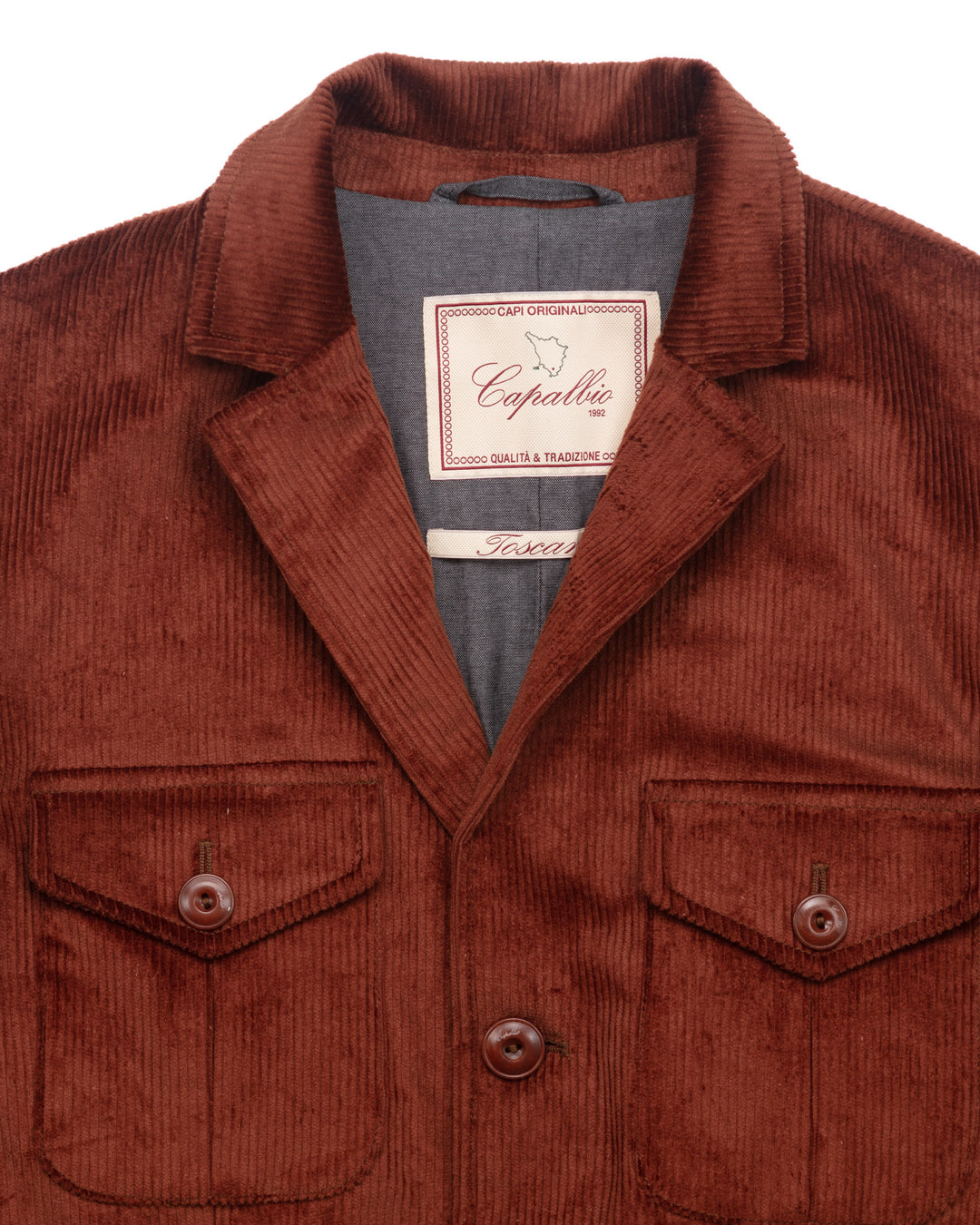 The Collina Jacket in Rust Corduroy