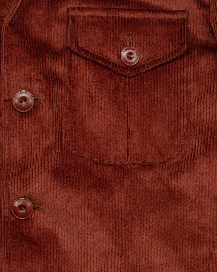 The Collina Jacket in Rust Corduroy