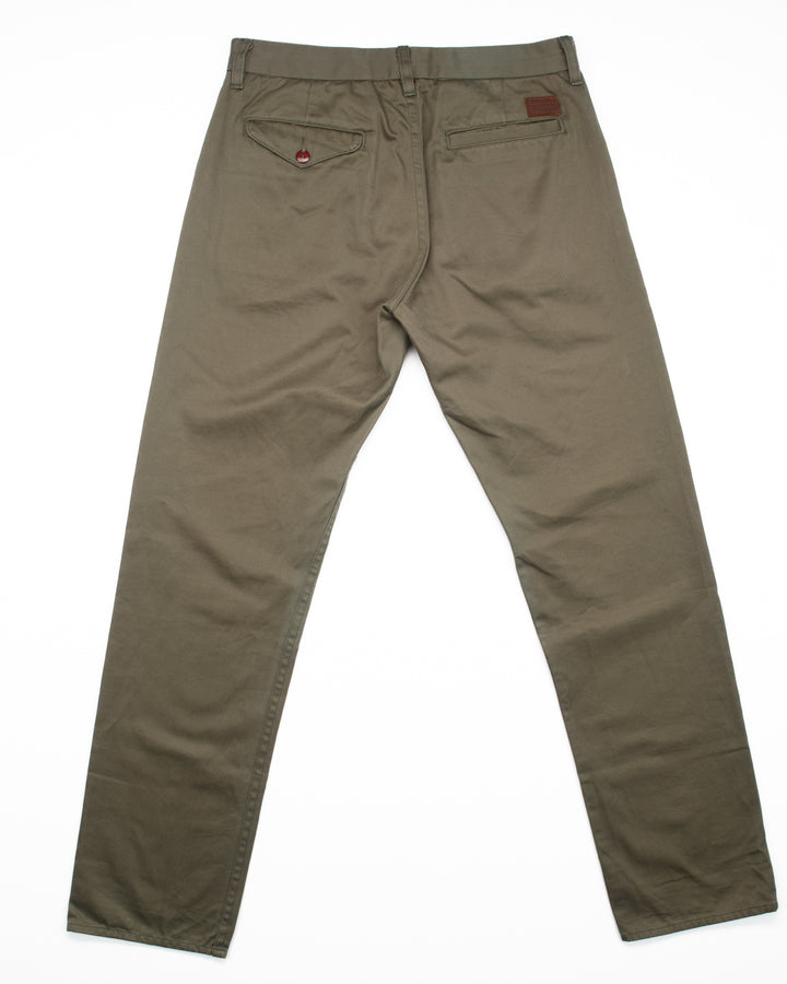 Slim Chinos in Army Green #1461
