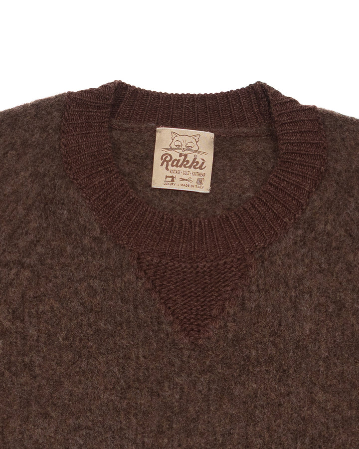 The Virgil Crewneck in Chocolate