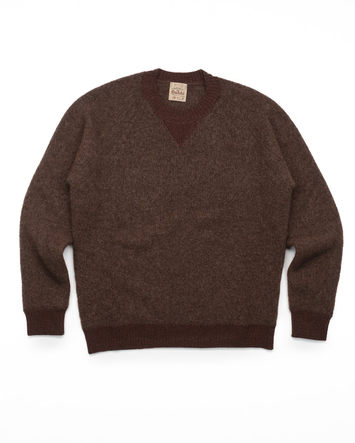 The Virgil Crewneck in Chocolate