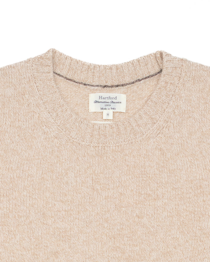 Seamless Crewneck in Natural