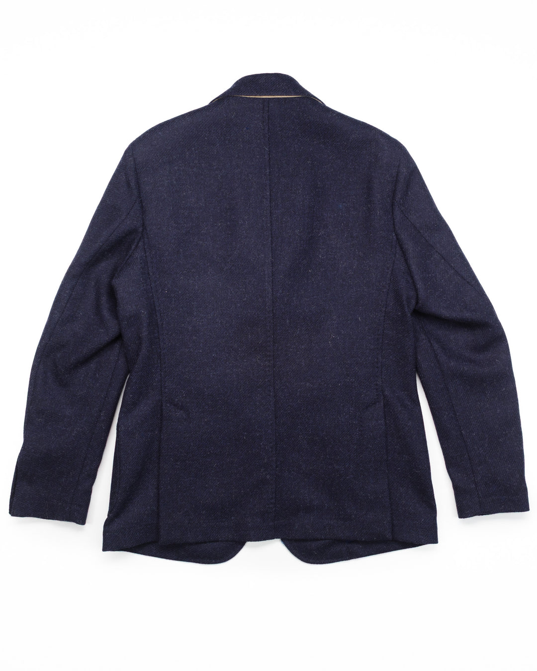 Shetland Wool Blazer in Navy