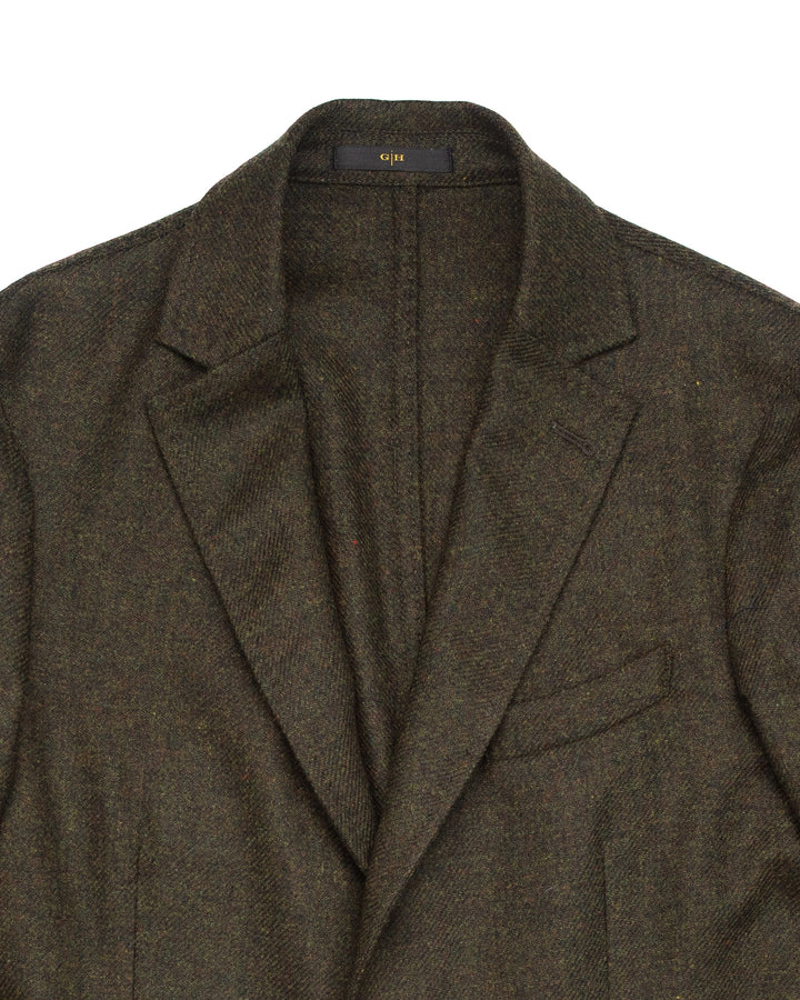 Wool Blazer in Loden Green
