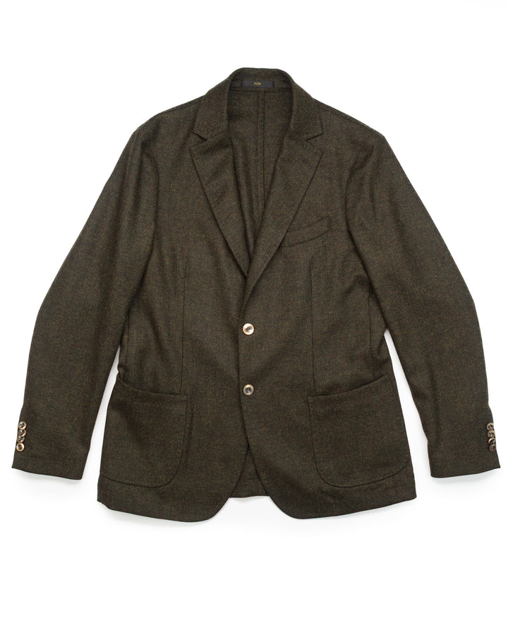 Wool Blazer in Loden Green