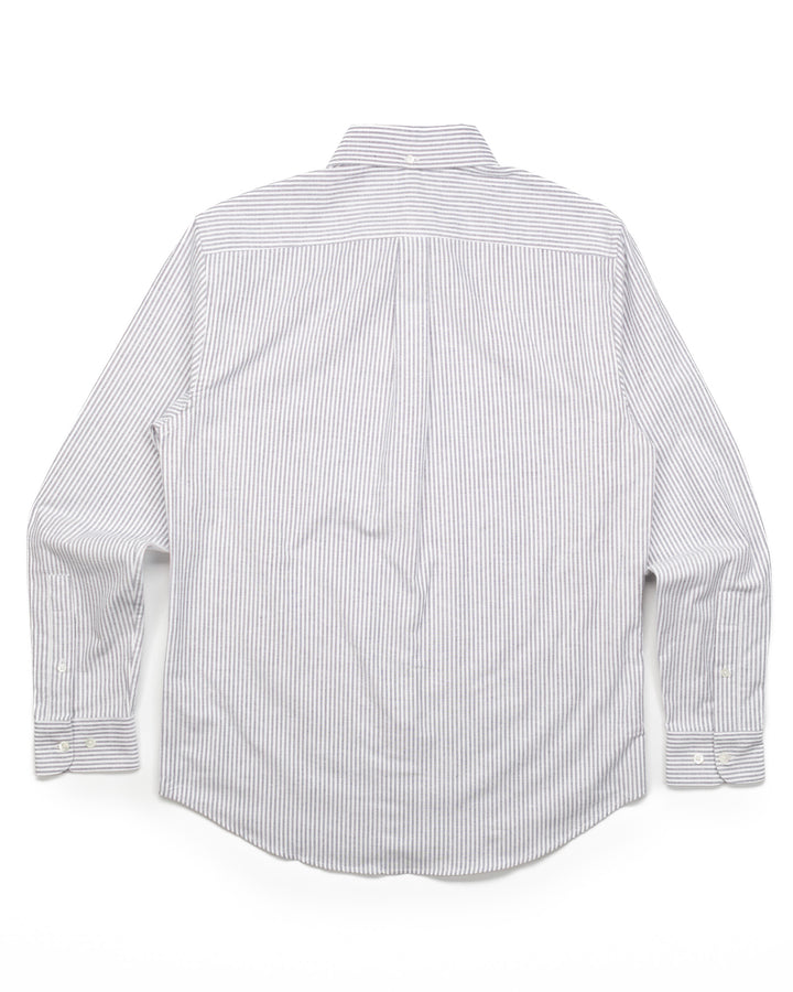 Brushed Oxford Stripe in Blue