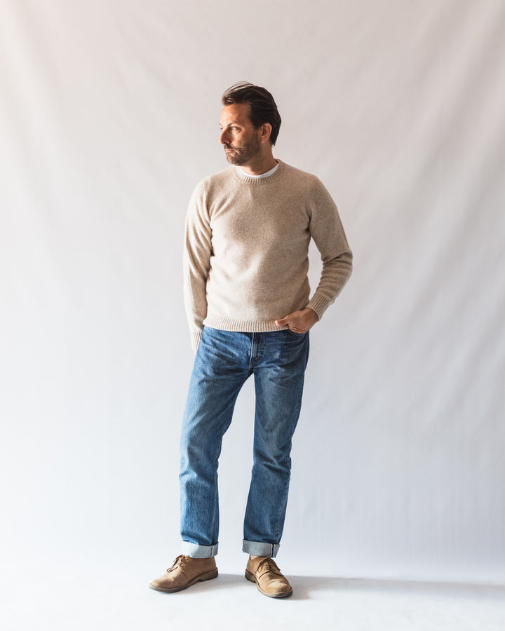 Seamless Crewneck in Natural