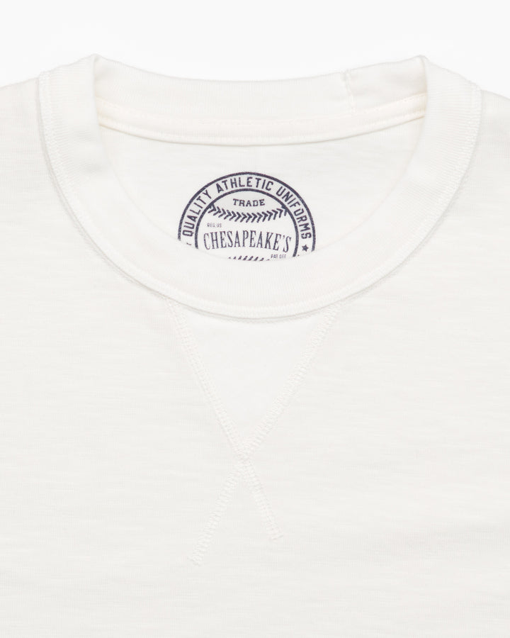 The Hudson Slub Tee in Off White