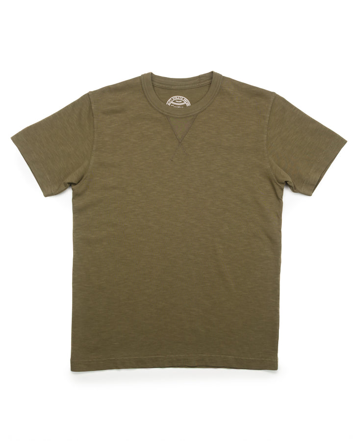 The Hudson Slub Tee in Army