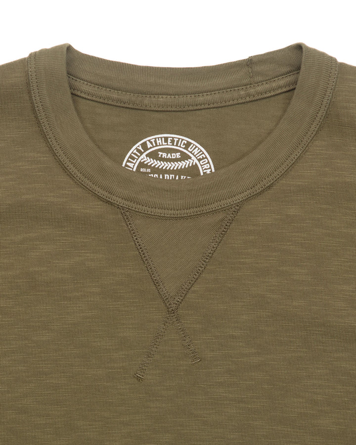 The Hudson Slub Tee in Army