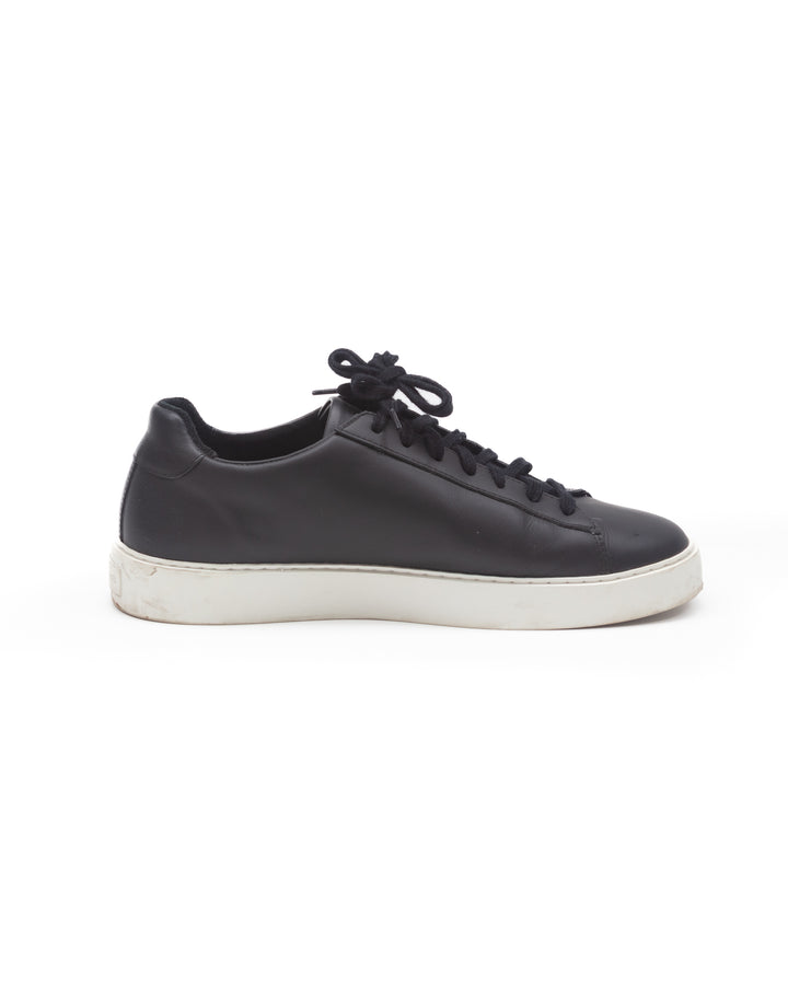 Court Sneaker in Black Leather #1517