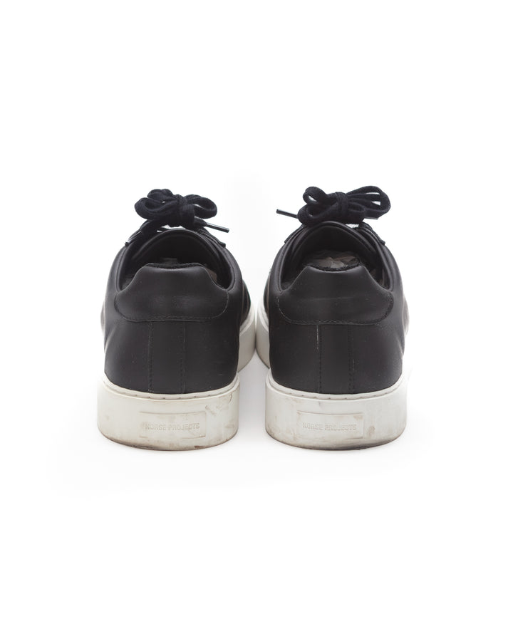 Court Sneaker in Black Leather #1517