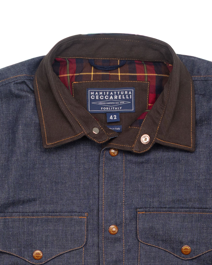 7073-CD Heavy Shirt in Denim