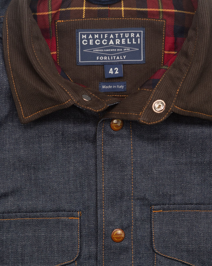 7073-CD Heavy Shirt in Denim