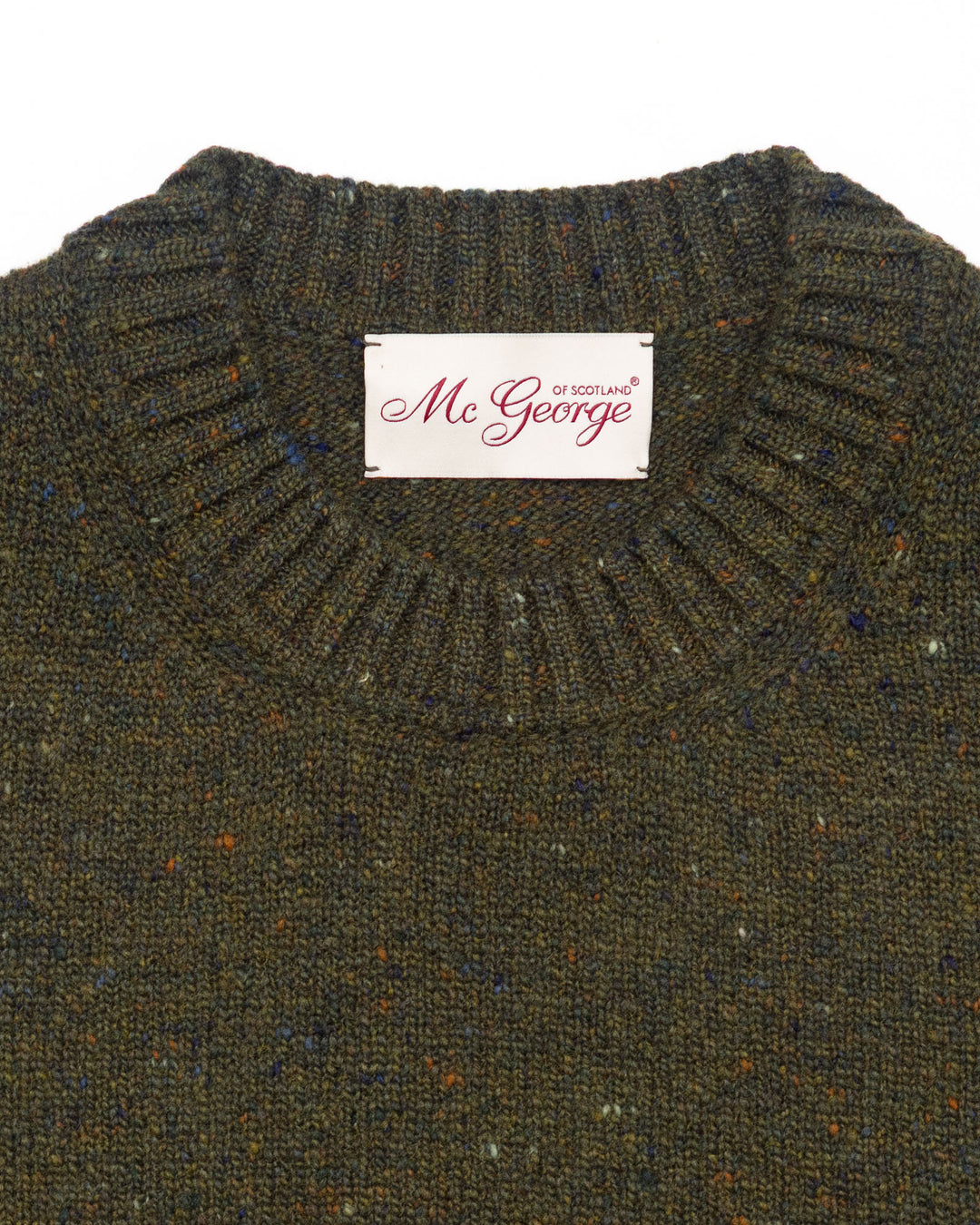 Crewneck in Loden Donegal