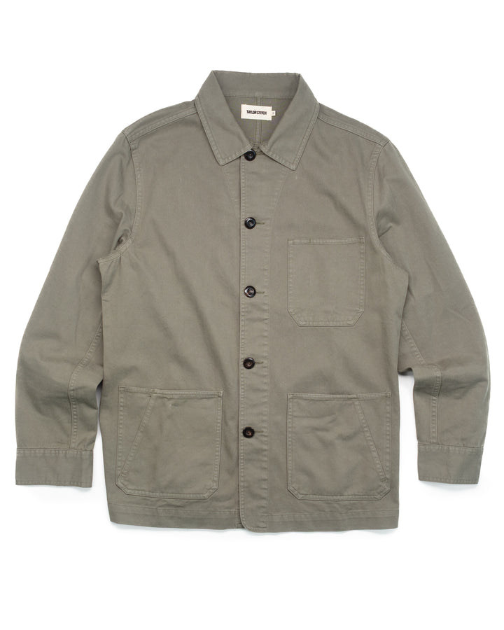 Ojai Jacket in Smoked Olive Foundation Twill #1492