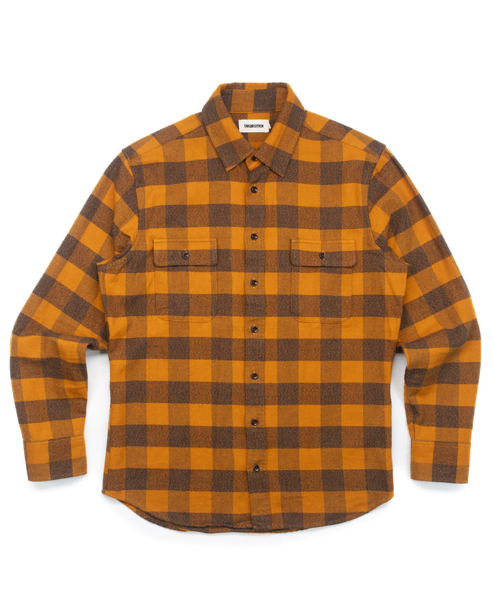 The Yosemite Shirt in Saffron Buffalo Check #1495