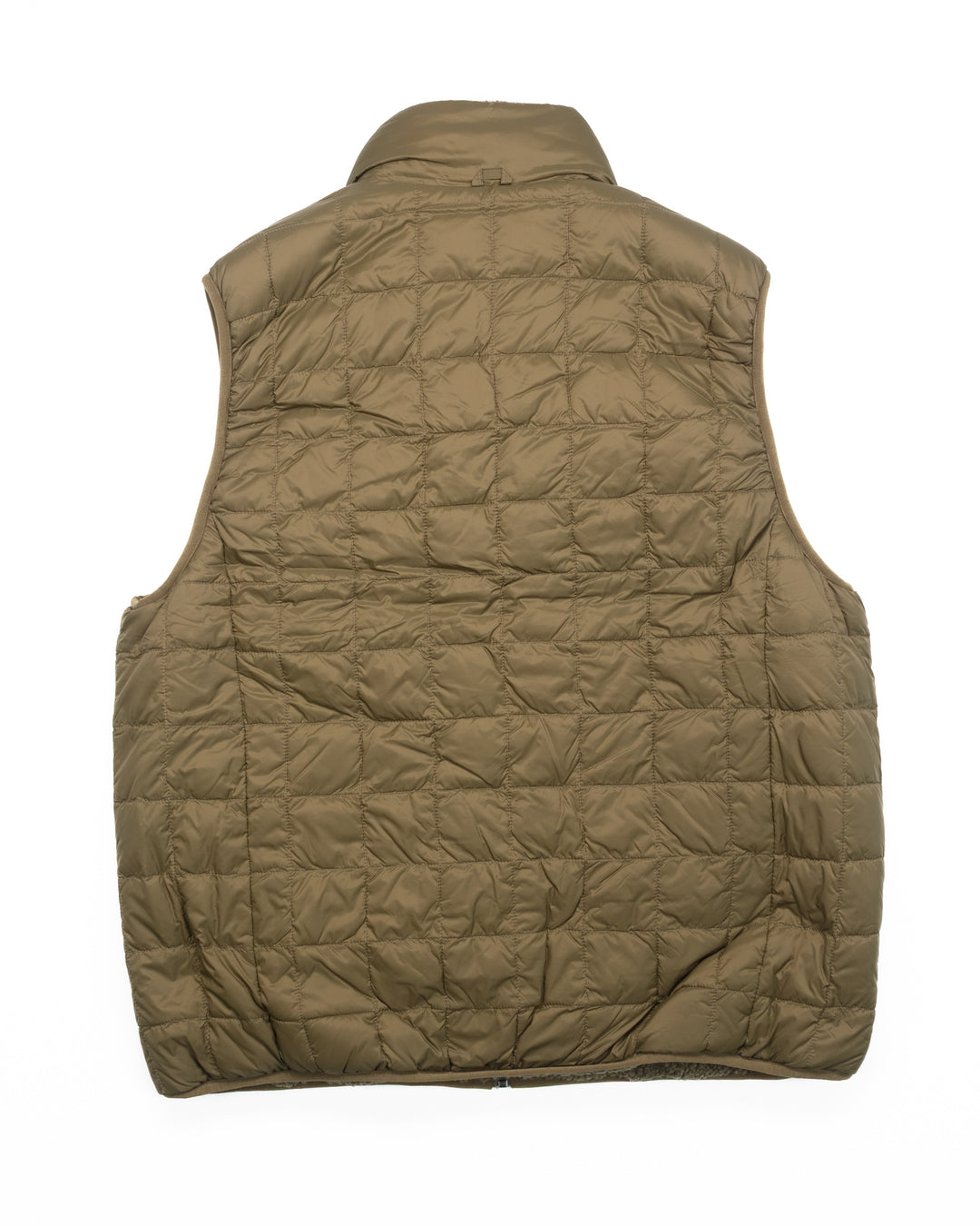 Down Reversible Vest in Olive #1482