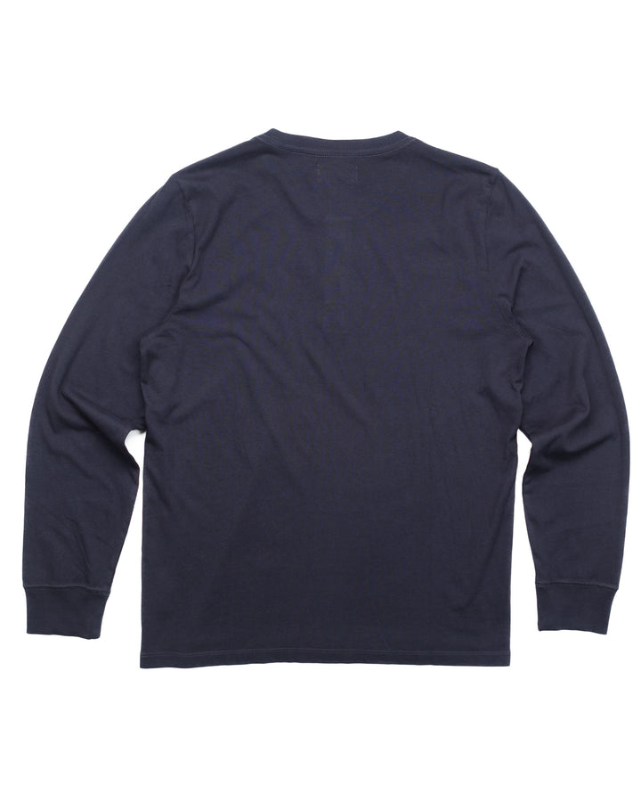 Organic Cotton Henley in Navy #1530