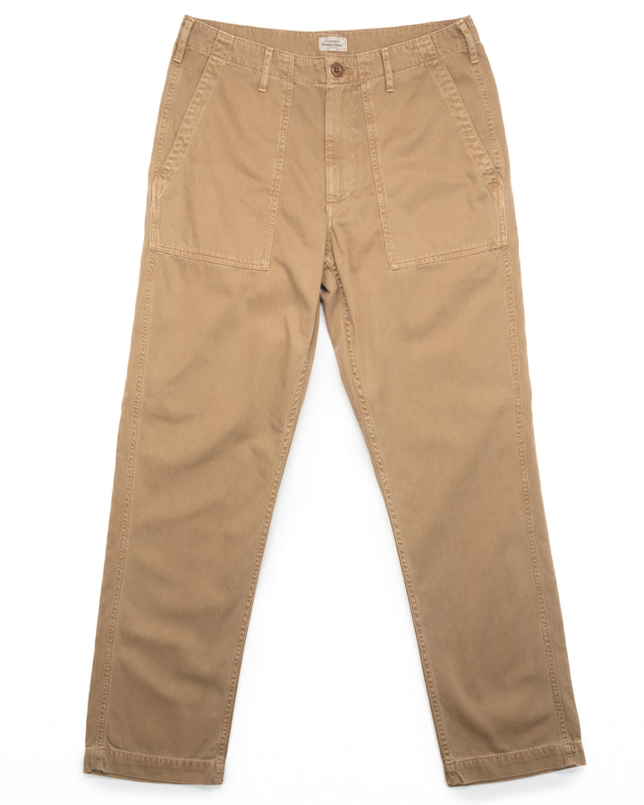 Fatigues in Khaki Herringbone