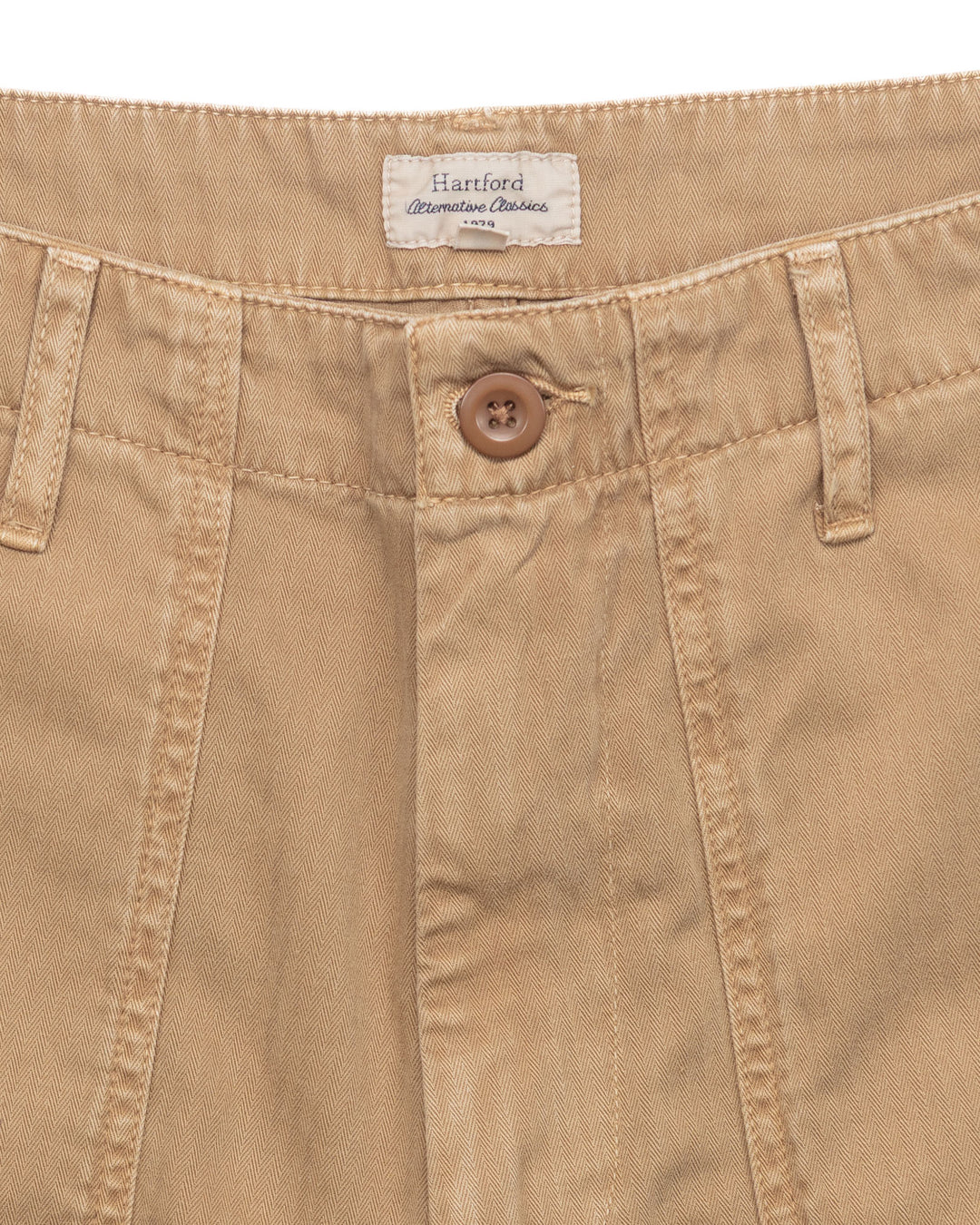 Fatigues in Khaki Herringbone