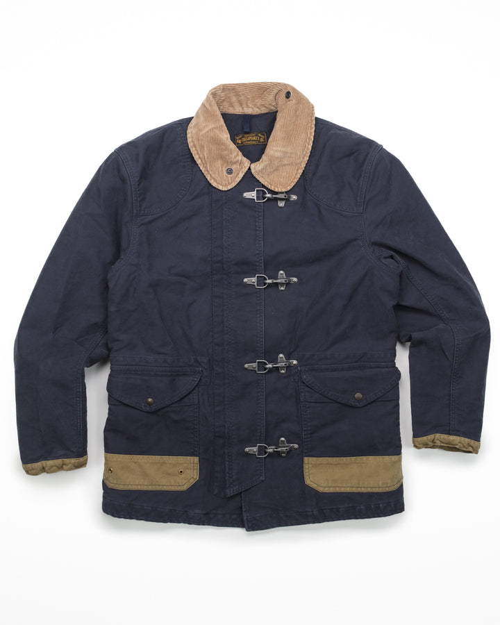 The Bedford Fireman Jacket in Navy Jungle Cloth