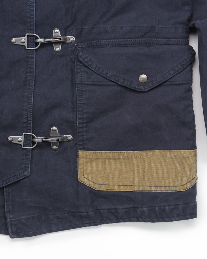 The Bedford Fireman Jacket in Navy Jungle Cloth