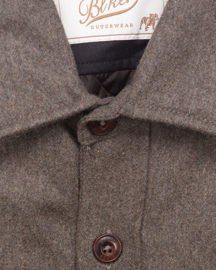 The Hunter Wool Overshirt in Taupe