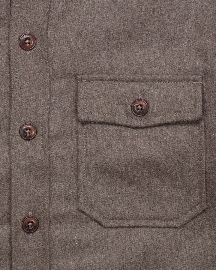 The Hunter Wool Overshirt in Taupe