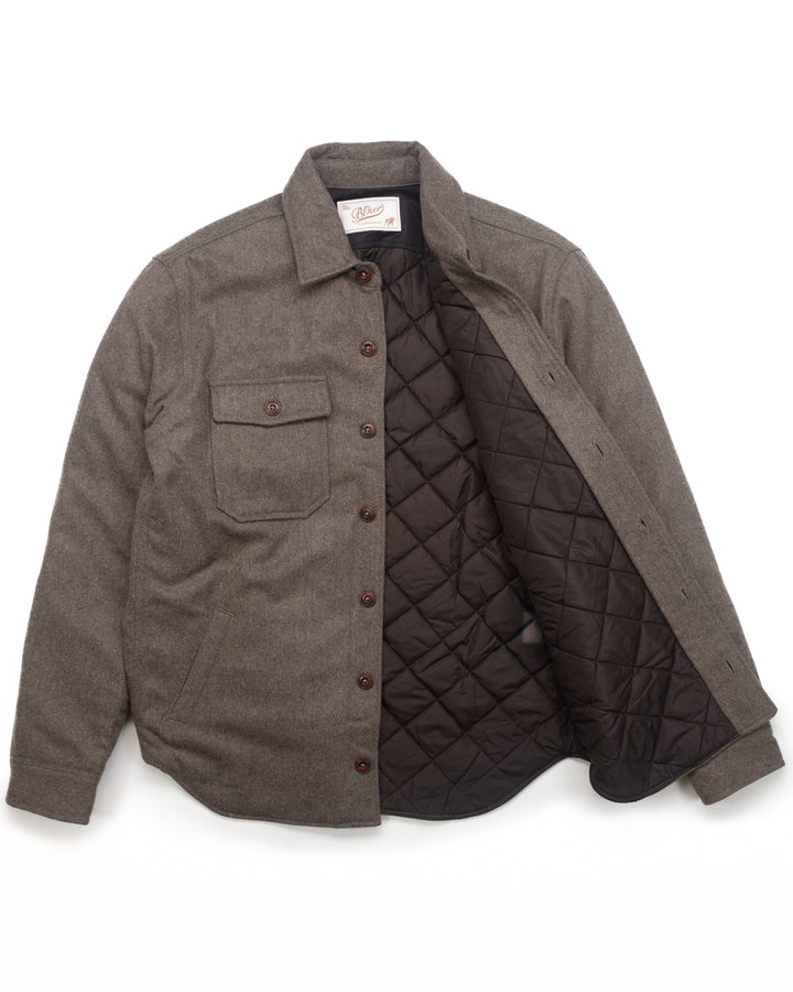 The Hunter Wool Overshirt in Taupe
