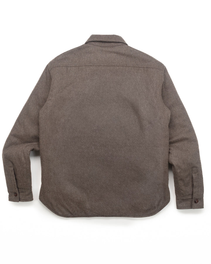The Hunter Wool Overshirt in Taupe