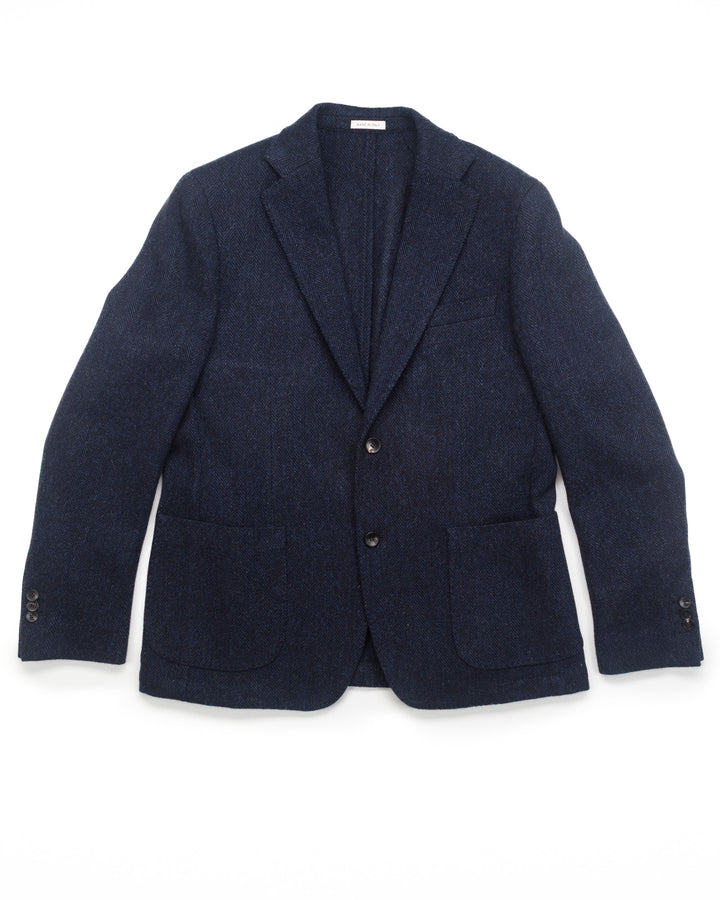 The Venezia Blazer in Navy HBT Wool