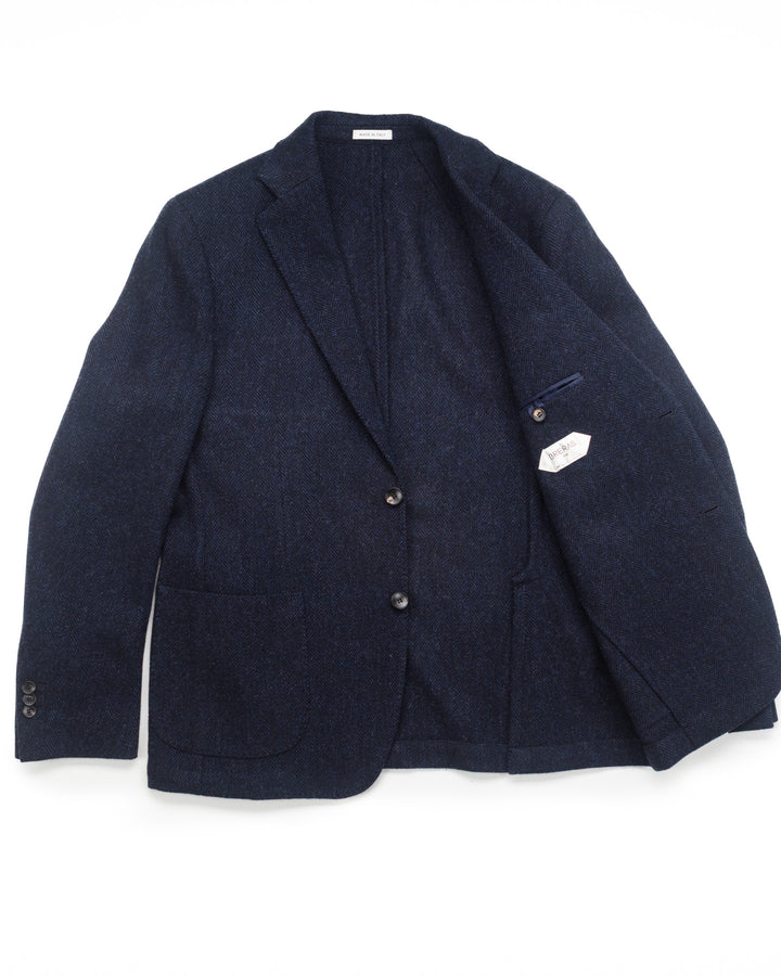 The Venezia Blazer in Navy HBT Wool