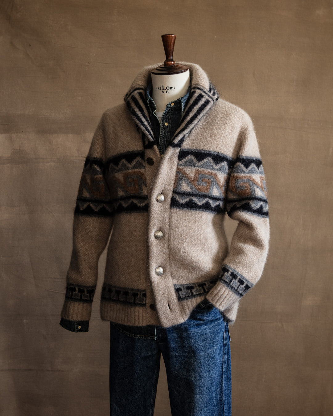 The Shawl Collar Jacket in Sand