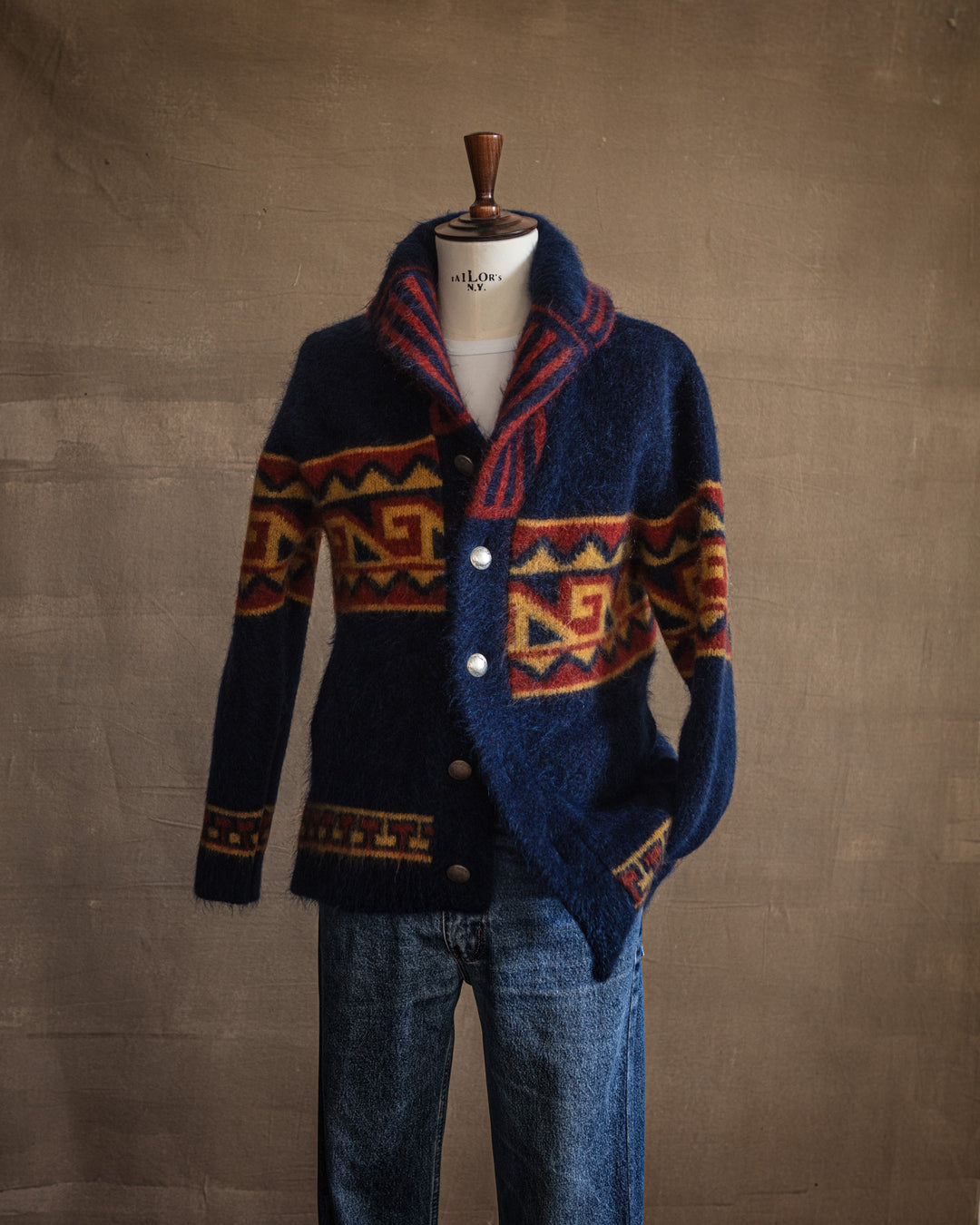 The Shawl Collar Jacket in Blue