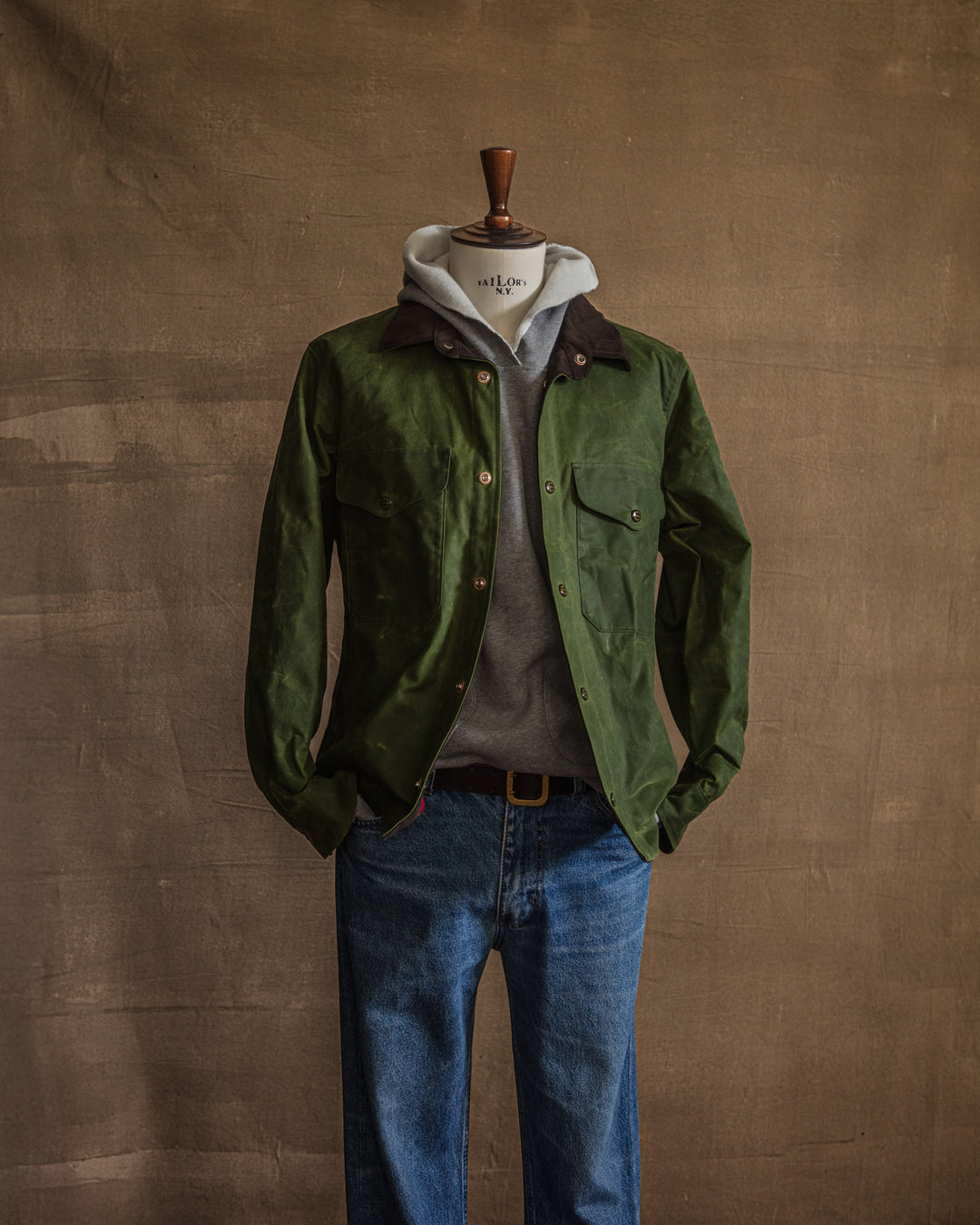 7073-WX Heavy Shirt  in Light Green