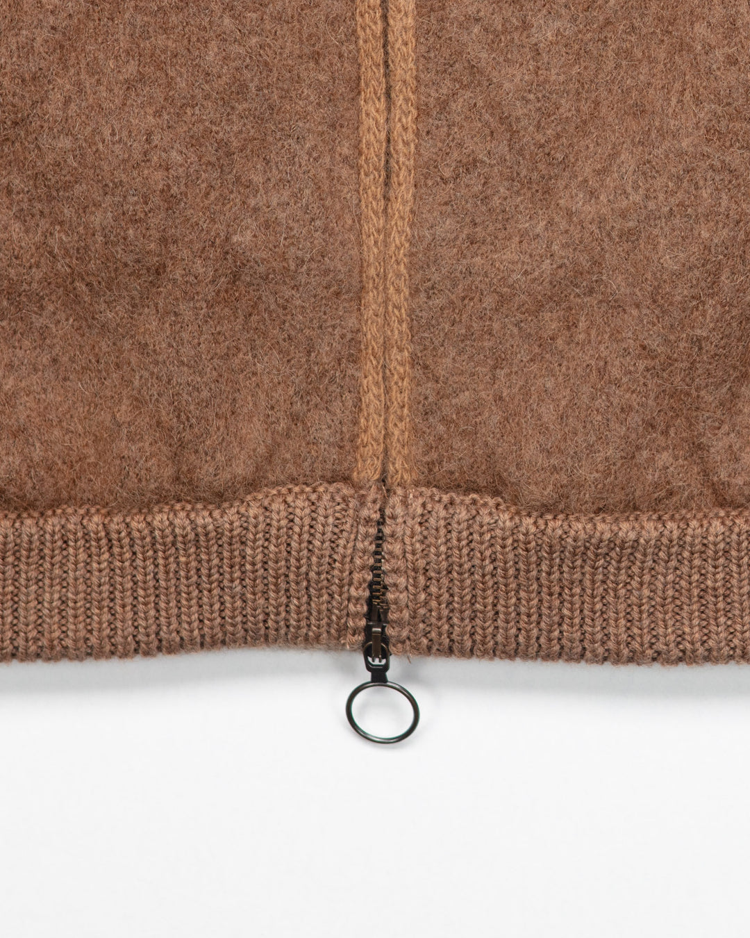 The Quilted Wool Bomber in Tobacco